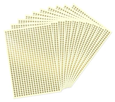 Produktbild von Runde Vinyl-Sticker, selbstklebend, 6,3 mm, 7000 Stück, für Farbkennzeichnung