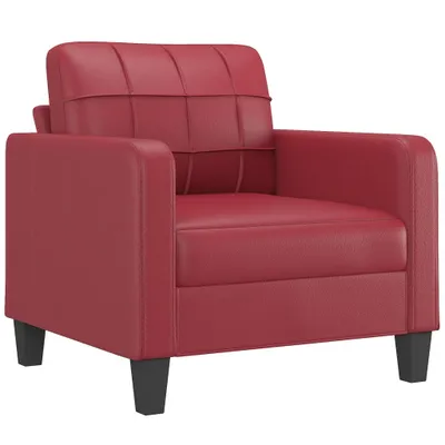 Produktbild von vidaXL Sessel Weinrot 60 cm Kunstleder