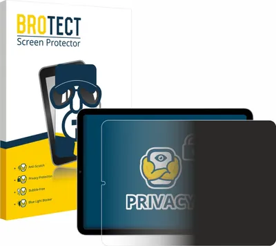 Produktbild von BROTECT Sichtschutzfolie für Apple iPad Air 5 WiFi 2022 (5. Gen.) Anti-Spy Privacy Sichtschutz Blickschutz Folie Blaulicht-Schutz