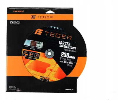 Productafbeelding van Teger diamantschijf voor het zagen van beton, segmentering, diameter 230 mm