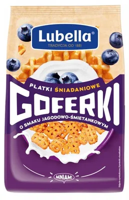Produktbild von Lubella Goferki-Cerealien mit Beeren- und Sahne-Geschmack 400 g
