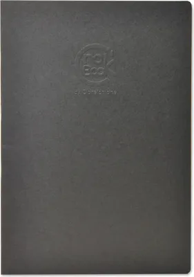 Produktbild von Clairefontaine 10x Skizzenheft A4 24 Blatt weiß schwarzer Einband Schwarz 60322C
