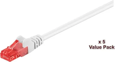 Immagine prodotto di Microconnect V-UTP615WVP 15m Cat6 U/UTP (UTP) Weiß Netzwerkkabel (V-UTP615WVALUEPACKAGE)