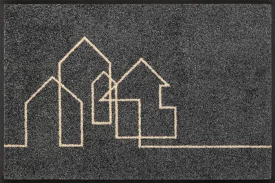 Design-Fußmatte Linestreet 40x60 cm, waschbar, rutschfest