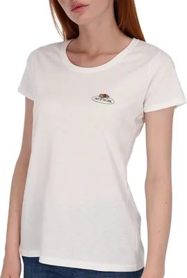 Produktbild von Fruit of the Loom Damen T-Shirt mit Vintage-Logo Farbe: weiß Größe: XL