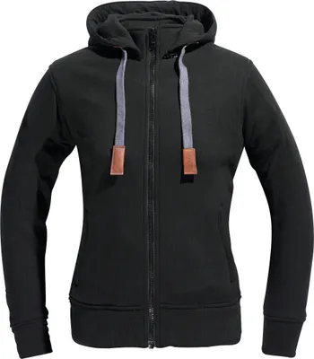 Produktbild von DIFI Downtown Damen Motorrad Zip Hoodie, schwarz, 42