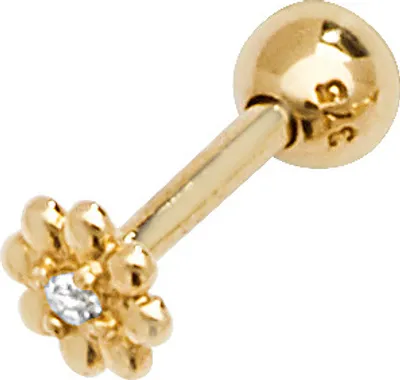 Image de Clou d’oreille cartilage unique Femme Or 375/1000 avec Oxyde de Zirconium - 4mm*4mm; TRS25854