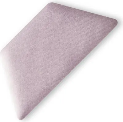 Produktbild von TAPHICEROS Halb Hex Wandpaneel Polsterpaneel, 30x15 cm, Oben/Unter, 1stk, SWING 13, Puderrosa, Wandkissen Halb Hexagon Wandpolster Kopfteil für Bett Gepolstert Polsterplatte