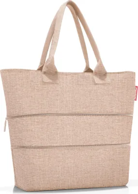 Produktbild von reisenthel shopper e1, Einkaufstasche, Tragetasche, Tasche, Polyestergewebe, Twist Coffee, 12 L, RJ6041