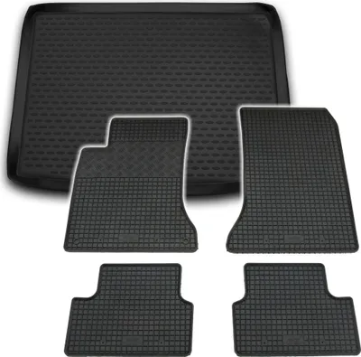 Produktbild von Gummi Kofferraumwanne + Fußmatten Set für Mercedes B-Klasse W246, Bj. 11/2011-