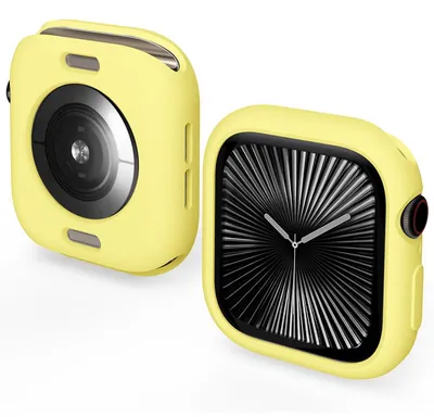 Imagen del producto de Funda de TPU para reloj inteligente Apple Watch Series 11 / 10 de 42 mm, diseño "Candy", color amarillo
