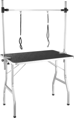 Produktbild von Trimmtisch mit höhenverstellbarem Galgen und 2 Schlingen Belastbarkeit 60 kg