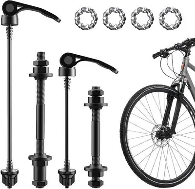 Productafbeelding van Fiets Snelspanners Voor en Achteras - Universele Wielbevestiging
