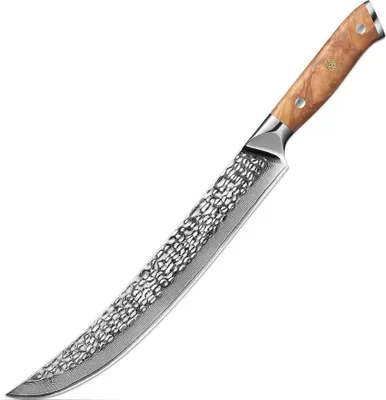 Zdjęcie produktu dla Nóż kuchenny damasceński ZA-37485 - Slicer Brązowy KP37485