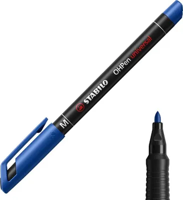 Produktbild von Folienstift - STABILO OHPen universal - permanent medium - Einzelstift - blau