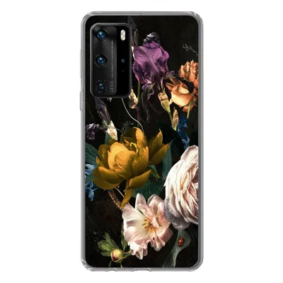Produktbild von MuchoWow® Handyhülle Schutzhülle Hülle für Huawei P40 Pro Blumen - Blumenstrauß - Muster Silikon Softcase Handy Hülle - Schutz