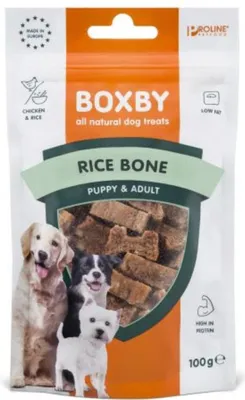 Produktbild von Proline Boxby Reisknochen 100 Gramm für Hund - Gebr de boon