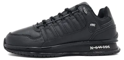 Image de Chaussures de sport K-Swiss pour hommes, chaussures de training, baskets, couleur noire, pour le quotidien