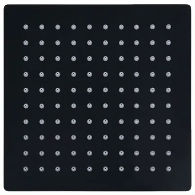 Zdjęcie produktu dla vidaXL Deszczownica ze stali nierdzewnej 20x20 cm kwadratowa czarna