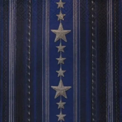 Produktbild von 20 LUNCH SERVIETTEN 33x33cm. STERNE u. STREIFEN blau