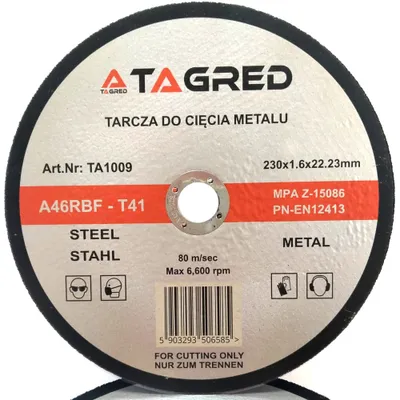 Produktbild von Trennscheiben Metall Ø 230 x 1,6 mm SLIM 10x Stahl Edelstahl Alu Blech Flexscheiben 10 Stück