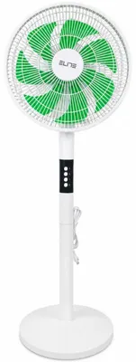 Obrázok produktu pre Ventilátor Elite EFS-1345, 40 W, 30 cm, 3 rýchlosti, oscilácia, 7 lopatiek, biela/zelená