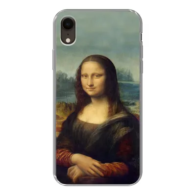 Produktbild von MuchoWow® Handyhülle Schutzhülle Hülle für iPhone XR Mona Lisa - Da Vinci - Gemälde Silikon Softcase Handy Hülle - Schutzdeckel