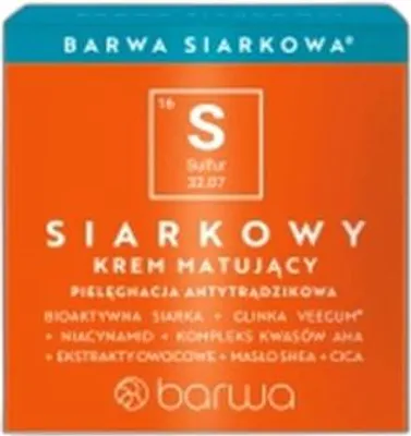 Obrázok produktu pre Barwa Siarkowy krem matujący, 50ml