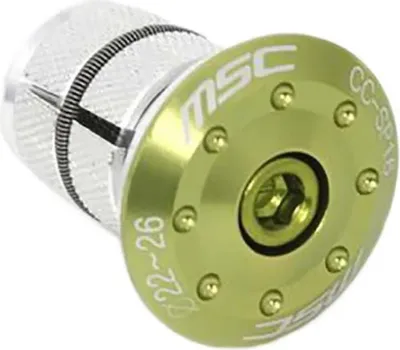 Obrázok produktu pre Kompresorový expandér vidlice MSC 22-26 pre 1 1/8" karbónovú hlavovú trubku zelený