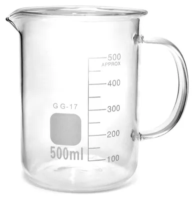 Messbecher mit Henkel, Borosilikatglas, 500 ml