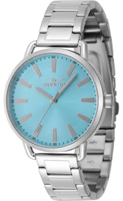 Obrázok produktu pre Invicta Wildflower 47321 Dámske Hodinky - Quartz Hnacie - Nerezová Oceľ s Modrým Ciferníkom - 38 mm