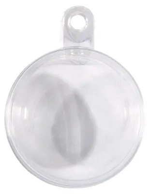 Dekorative Kunststoffbälle, 6 Stück, 5 cm, transparent, teilbar
