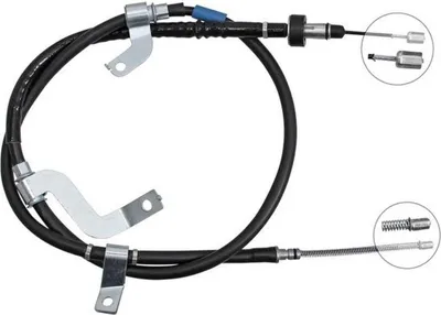 Produktbild von Seilzug Feststellbremse 1.655 mm Trommelbremse A.B.S. für u.a. HYUNDAI ACCENT