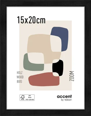 Produktbild von accent by nielsen Holz Bilderrahmen Zoom, 15x20 cm, Schwarz