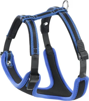 Produktbild von Ferplast Ergocomfort P, Hund, Westengeschirr, L, Schwarz, Blau, Einfarbig, 80 cm