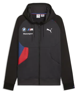 Produktbild von BMW Motorsport Team Kapuzenpullover Pumatech Puma 2026, Offizieller Fanartikel, Schwarzer Hoodie mit BMW M Branding, Hochwertiger Polyester-Elasthan-Mix