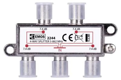 Obrázok produktu pre Splitter 1Vstup 4Výstupy Eu2244 J0004