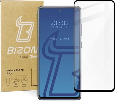 Produktbild von Bizon Glass Edge Panzerglas für Galaxy S20 FE, Schwarz