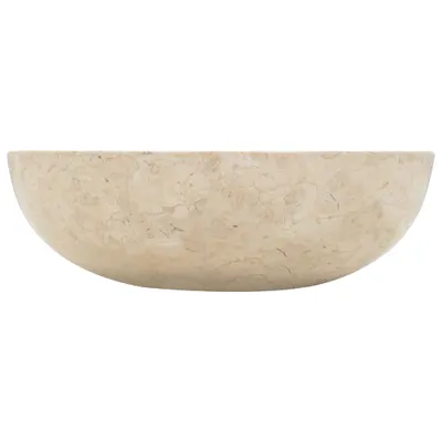 Zdjęcie produktu dla vidaXL Umywalka 40x12 cm marmurowa kremowa - Umywalka łazienkowa
