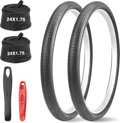 Obrázek produktu pro Sada horských kol pro horská kola, rozměr 24 x 1,75 palce, balení po 2, ventilek AV35mm, určené pro horská kola