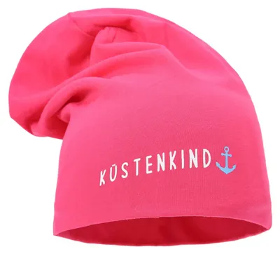 Produktbild von Leoberg Kinder Beanie Mütze Mädchen Jungen - Uni Kinderbeanie in 103135-Pink-1