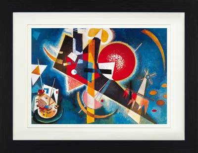 Produktbild von Wassily Kandinsky Gerahmtes Bild Mit Edlem Passepartout | Wand-Bilder | Im Bilderrahmen - Im Blau, 1925 (30 x 40 cm)