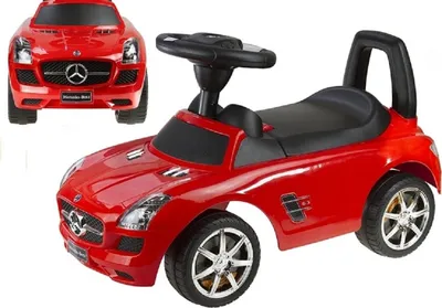 Image de LEANToys Voiture à glisser Mercedes Benz pour bébés rouge