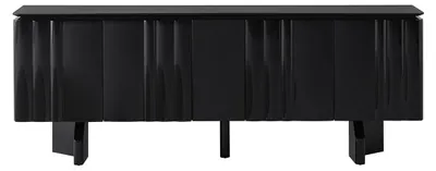 Image de Buffet moderne noir, élégant, console, meuble de rangement, commode, armoire
