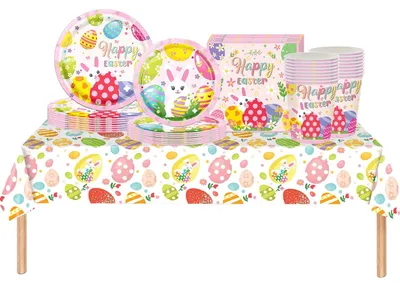 Productafbeelding van Omgoods - 69 Delig Paasfeest Tafelgerei Set