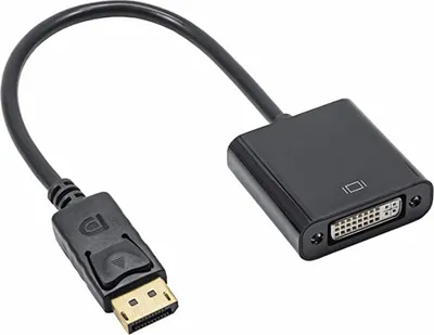 Produktbild von O02 DisplayPort auf DVI Adapter – DP Stecker auf DVI-I 24+5 Buchse, Full HD 1080P Konverter für PC & Monitor