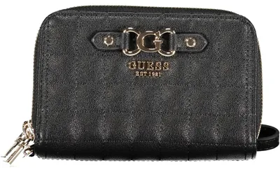 Produktbild von Damen Geldbörse Schwarz - Doppelte Fächer & Reißverschluss Design