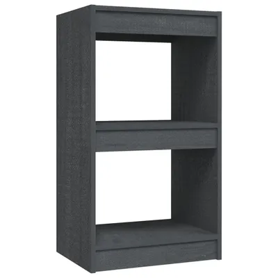 Obrázok produktu pre vidaXL Regál na knihy Grey 40x30x71,5 cm Masívne borovicové drevo