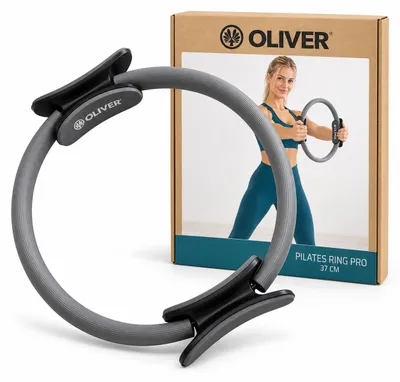 Productafbeelding van Oliver Pilatesring PRO, 37 cm, Magic Circle voor core- en fullbody training - zilverkleurig, AI-gegenereerde afbeelding