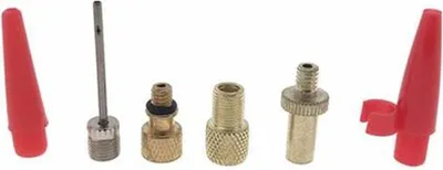 Produktbild von Ventiladapter Set 6 teilig Schraubübergangsnippel Ballnadel etc.